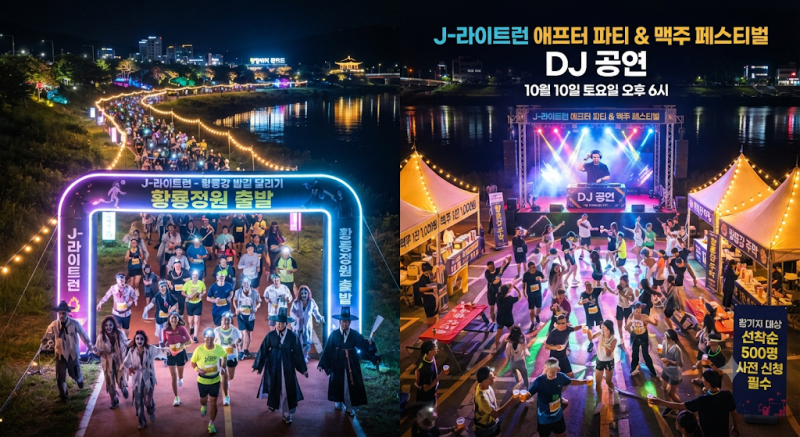 2026 장성 황룡강 가을꽃축제 일정｜불꽃놀이·공연·J-라이트런