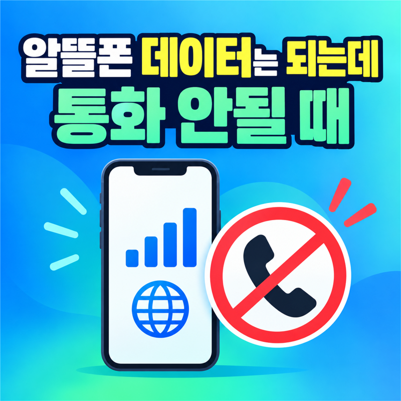 알뜰폰 데이터는 되는데 통화안됨, 무엇부터 점검할까