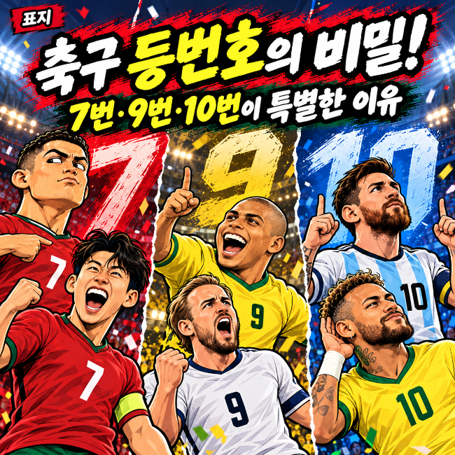 축구 등번호 의미 총정리! 1번부터 11번까지, 7번·9번·10번이 특별한 이유!