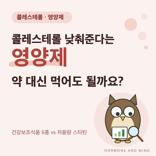 콜레스테롤 낮춰준다는 영양제, 약 대신 먹어도 될까?