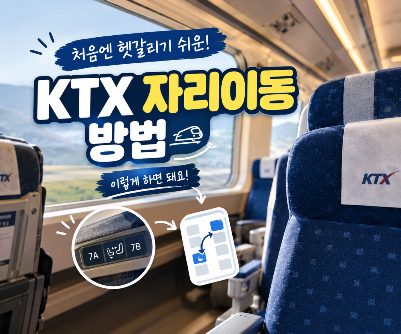 [KTX 자리 바꾸는 방법] 달리는 기차에서도 무료로 좌석 변경 가능 | 이미지를 포함한 상세한 ....