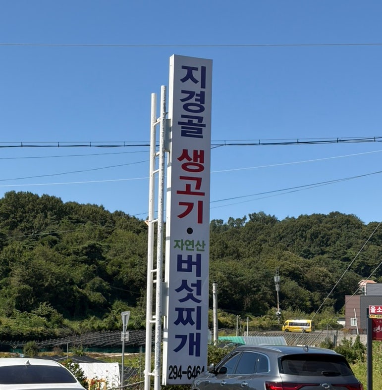 [청주]남일면 지경골생고기, 자극 없는 건강한 맛의 김치찌개! 사장님이 직접 딴 자연산 버섯....