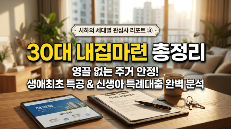 30대 내집마련 총정리! 신혼부부·생애최초 특공과 신생아 특례대출 활용법