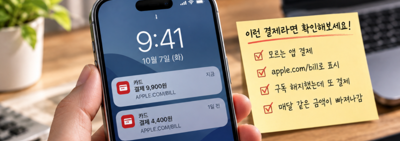 애플 앱스토어 결제내역에 모르는 금액이 있다면? 확인부터 환불까지