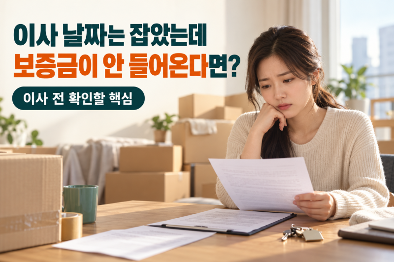 전세·월세 보증금 반환이 늦어질 때｜이사 전 임차권등기 확인사항