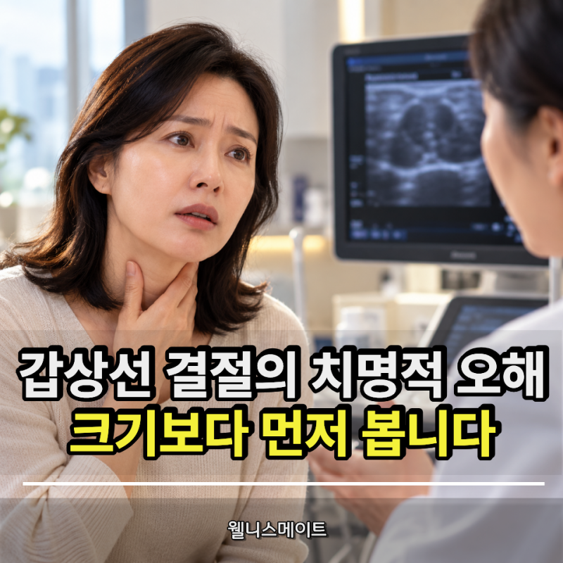 혹 크기가 2cm 넘는다고 다 암이라고요? 갑상선 초음파 볼 때 의사들이 크기보다 10배 먼저 따....