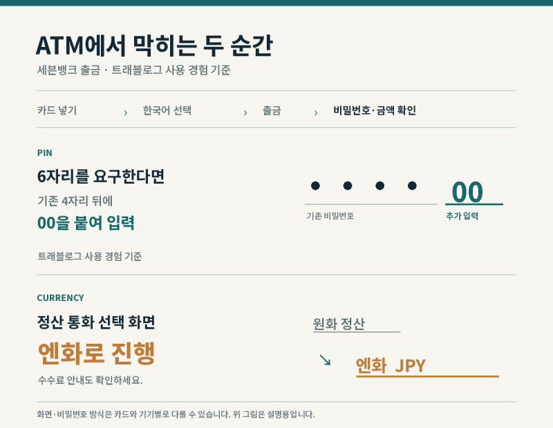 일본 여행 엔화 환전｜트래블카드 한 장으로 결제·ATM·교통까지