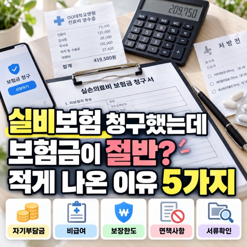 실비보험 청구했는데 보험금이 반토막? 이유가 따로 있었다