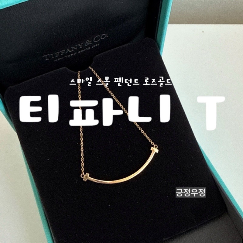 티파니 T 스마일 목걸이 3년째 문신템 된 로즈골드 스몰 후기