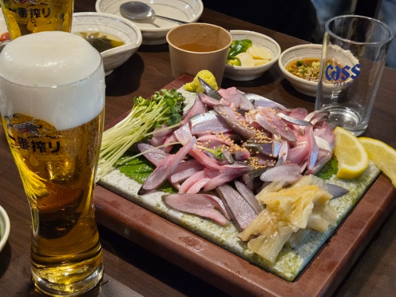 삼성역맛집 동어동락가든 삼성3호점, 야장 전어회 대하구이 웨이팅 할만했다