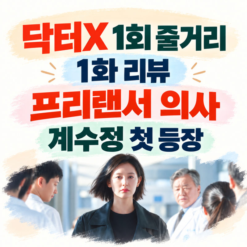 닥터X 1회 줄거리·1화 리뷰｜김지원 계수정 등장, 첫 회부터 병원 판 뒤집었다