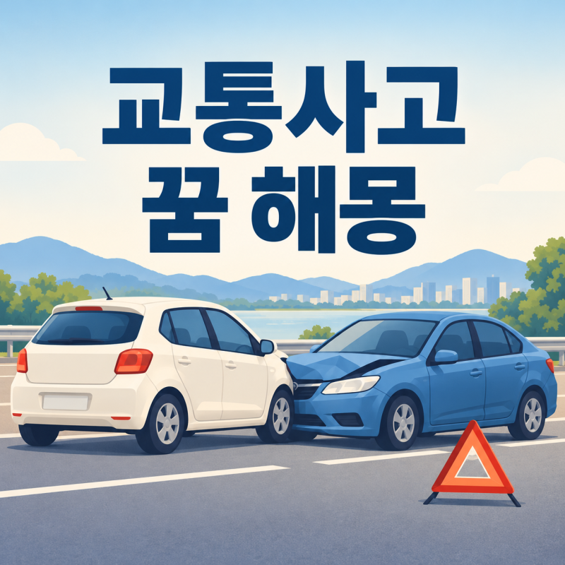 [해몽] 교통사고 꿈 해몽｜사고 나는 꿈, 목격하는 꿈, 무사한 꿈은 어떤 뜻일까?
