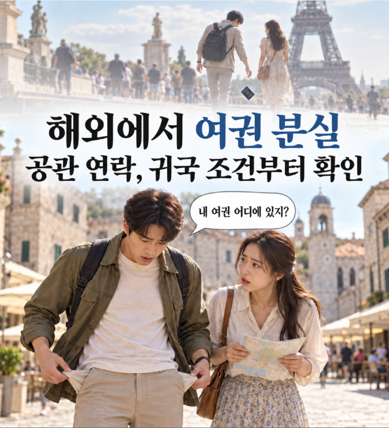 여행 중 여권을 분실했다면, 귀국을 위해 무엇부터 해야 할까요?