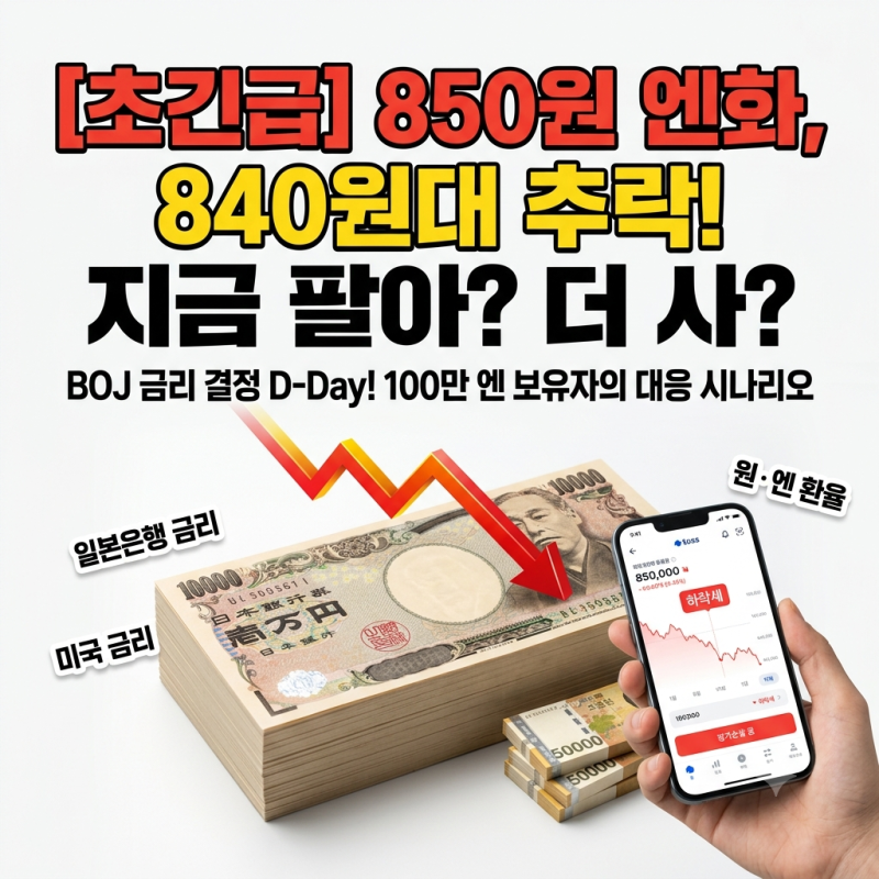 엔화 환율 전망｜토스에서 100만 엔을 850원에 환전한 나의 선택