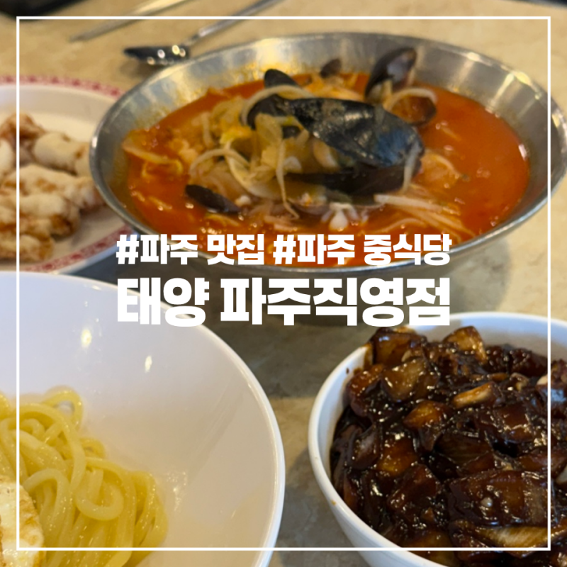 파주 중식당 짬뽕이 맛있었던 중식 맛집 태양