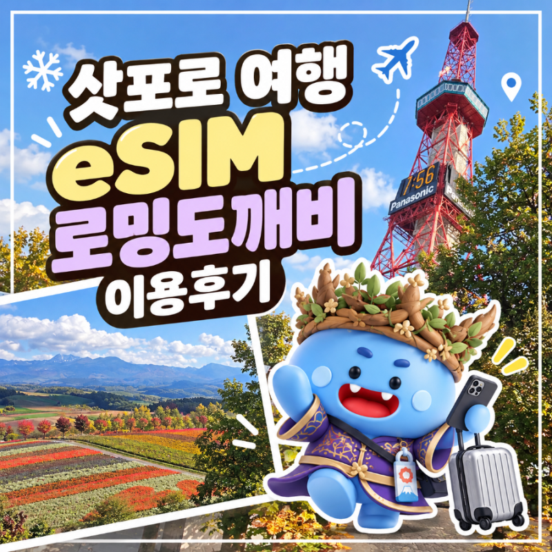 2026년 10월 LOG | 로밍도깨비 이심(eSIM)과 함께 삿포로 여행