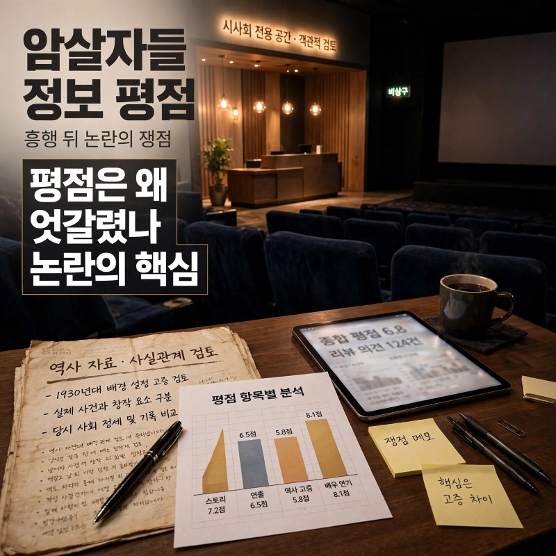 암살자들 정보·평점, 흥행 뒤 역사 왜곡 논란 정리