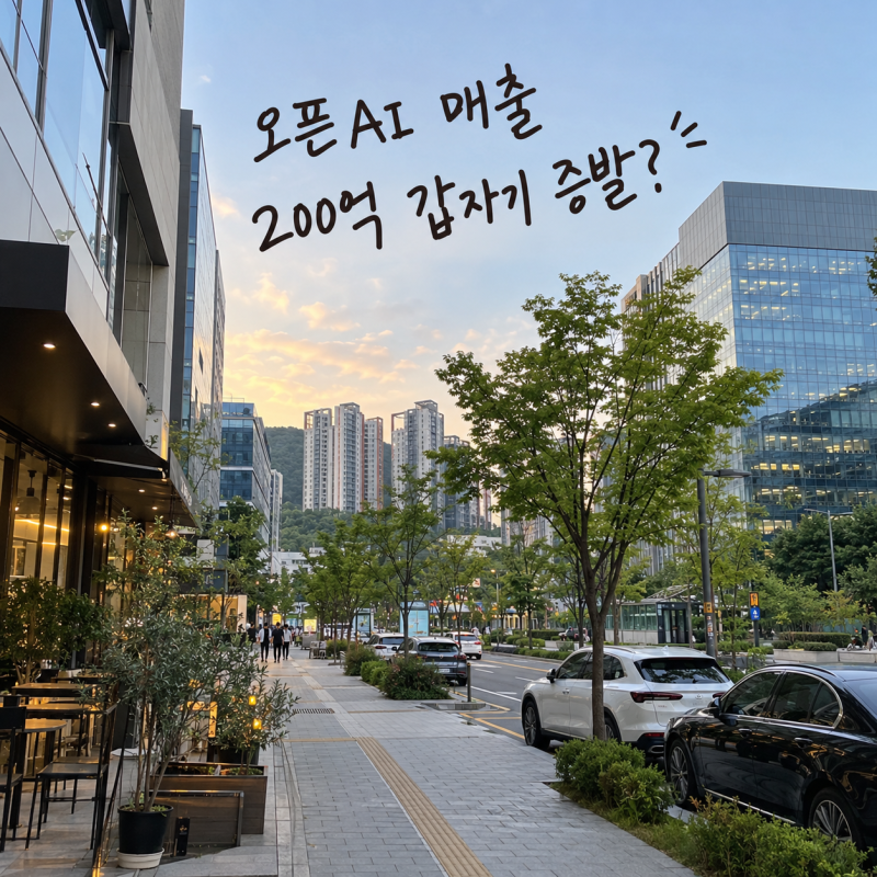오픈AI 매출 다시 700억 회복? 200억달러 증발은 무슨이야기냐 제 생각은 과한 공포라고 생각되....