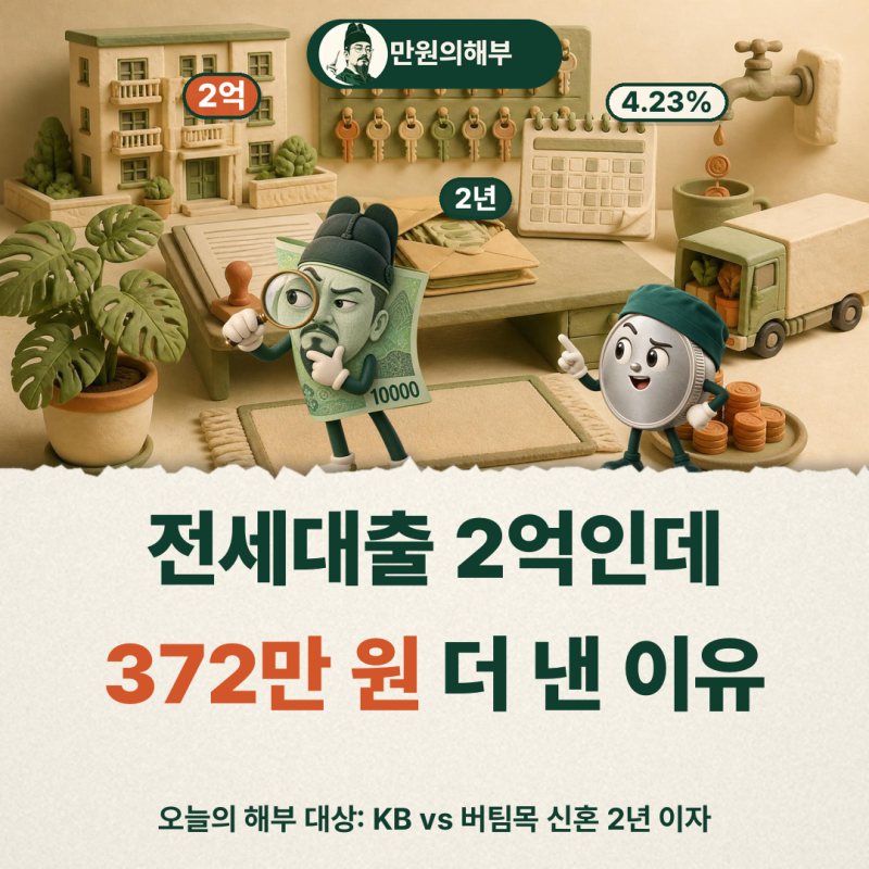 전세대출 2억 이자 얼마, 이자만 내면 월 부담은 어디까지