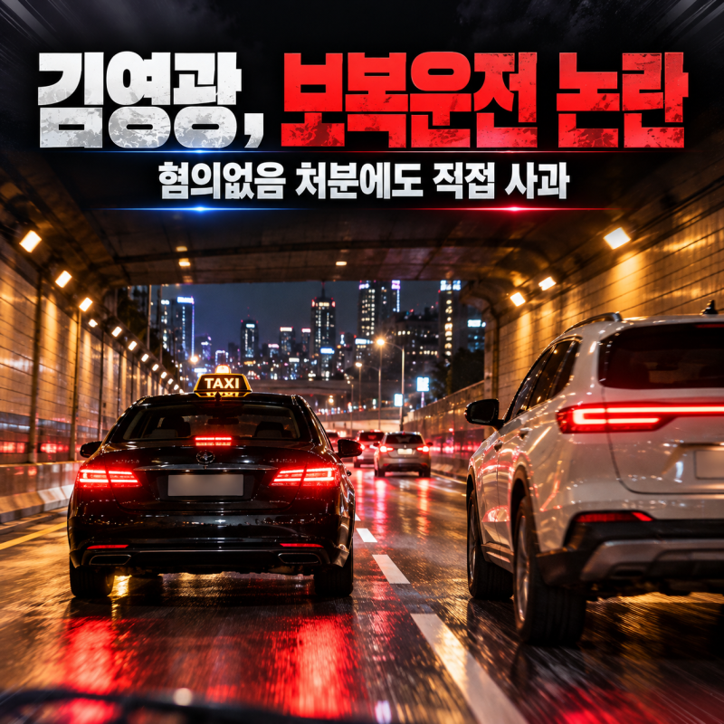 국가대표 향한 '사이다 발언' 김영광, 이번엔 보복운전 논란…택시 블랙박스 공개에 직접 사....