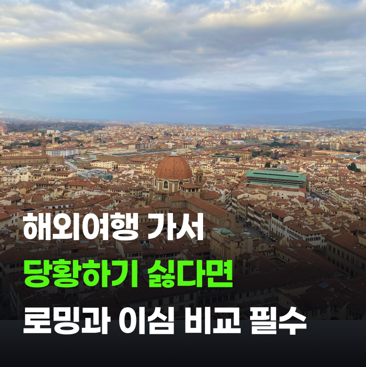 로밍 이심 차이 솔직 비교! 이탈리아 여행 가서 멘붕 온 이유