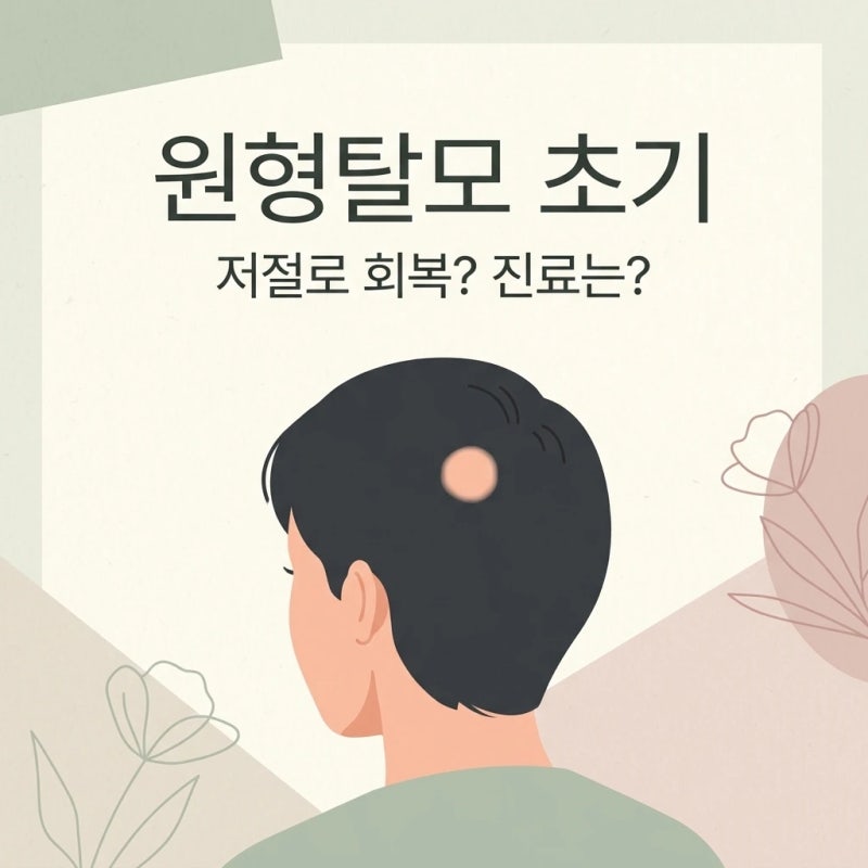 원형탈모증 초기, 자연 회복이 많지만 전문의 상담이 권장됩니다