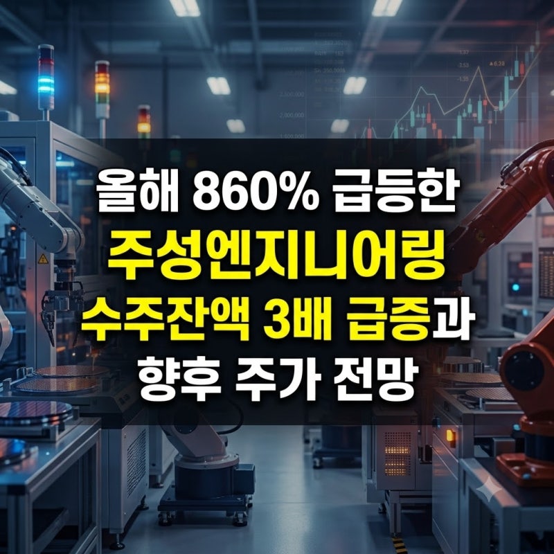 연초 대비 860% 급등하며 코스닥 시총 2위 진입한 주성엔지니어링 주가 전망
