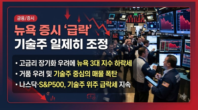 뉴욕증시 AI 거품론에 급락, 엔비디아 빅테크 조정의 진짜 이유는?