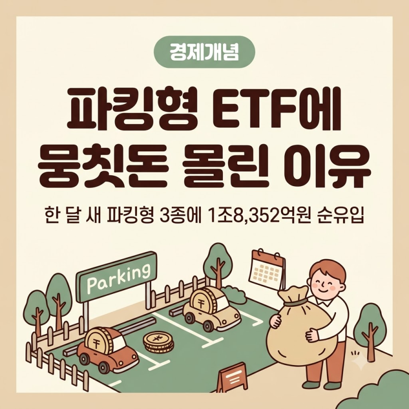 파킹형 ETF 뭉칫돈 몰리는 이유, 박스권 증시 대기자금 어디에 둘까