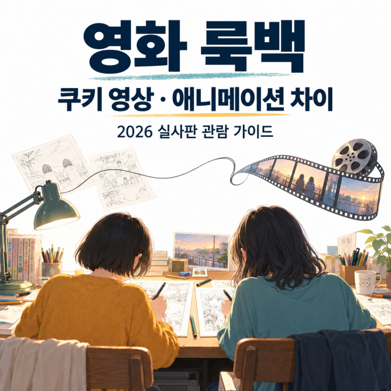 [룩백] 영화 룩백 쿠키 영상 있나요? 실사판 기본정보·줄거리·출연진·결말 스포일러·애니....