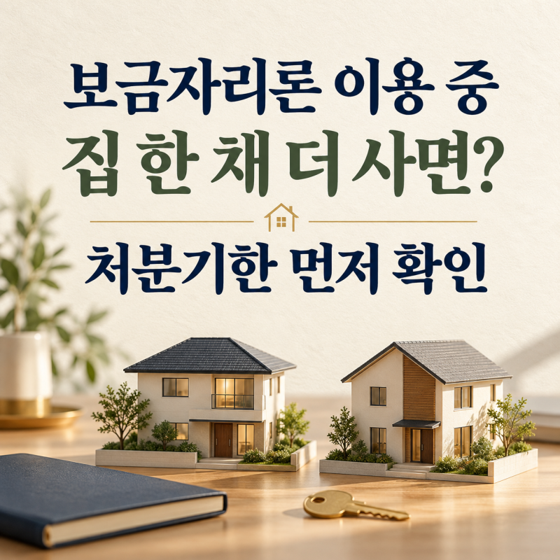 보금자리론 받은 뒤 집을 더 사면? 추가주택 처분기한·분양권 주의사항