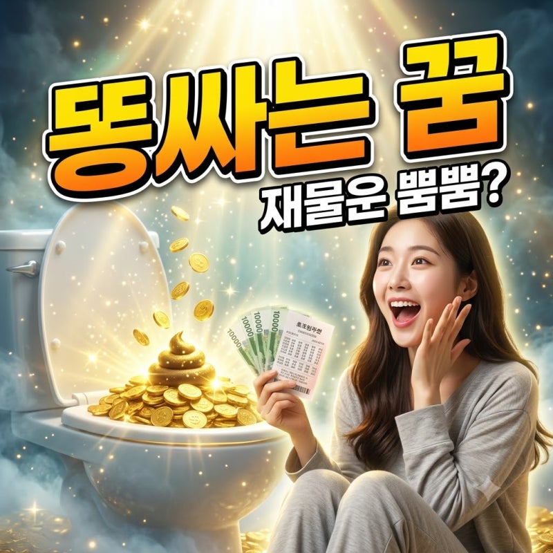 똥싸는 꿈 해몽, 많이 싸는 꿈부터 치우는 꿈까지 재물운과 관련 있을까?