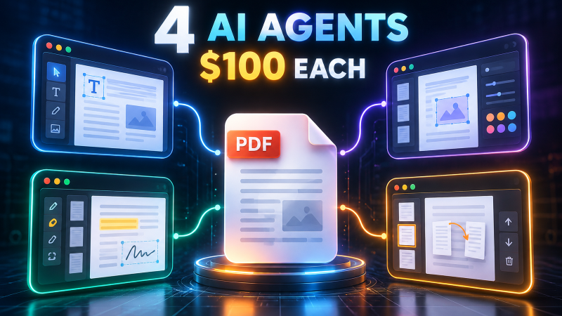 AI 4개에 100달러씩 주고 PDF 편집기를 만들라고 했더니 벌어진 일