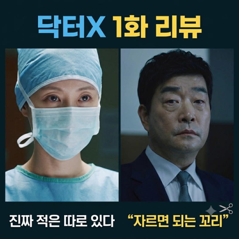 닥터X 1화 리뷰, 김지원 첫 등장부터 강렬! 독설보다 무서웠던 손현주의 한마디 + 2화 예고