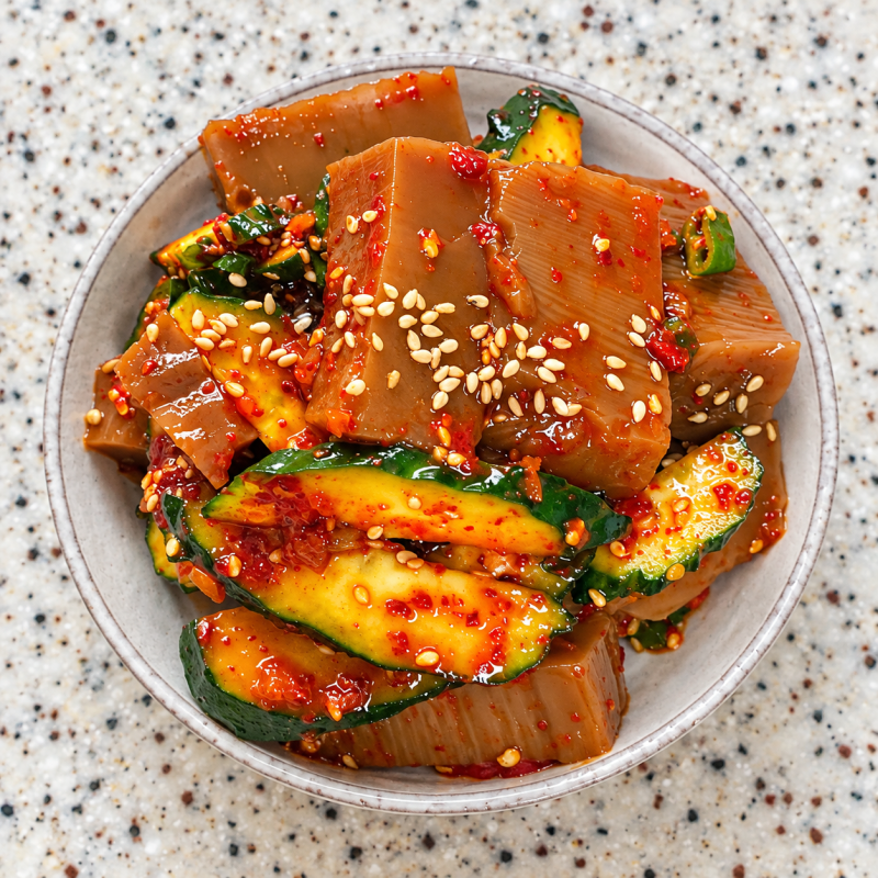 도토미묵무침 레시피 굳은 묵도 야들야들 오이 도토리묵 양념 만드는법