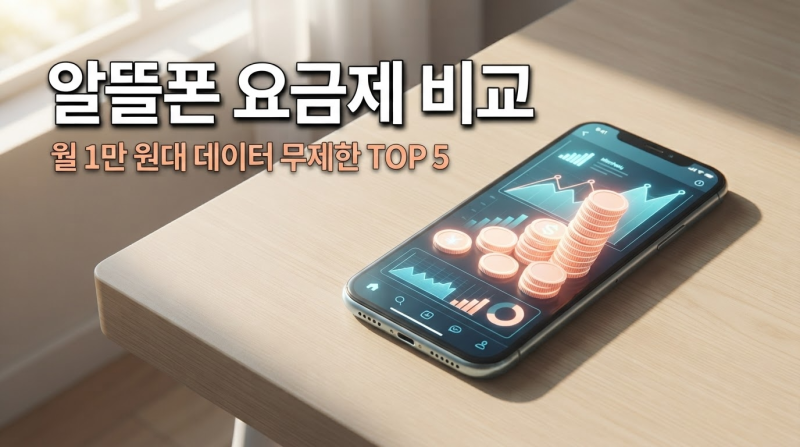 알뜰폰 요금제 비교! 알뜰폰허브 1만 원대 데이터 무제한 추천 TOP 5