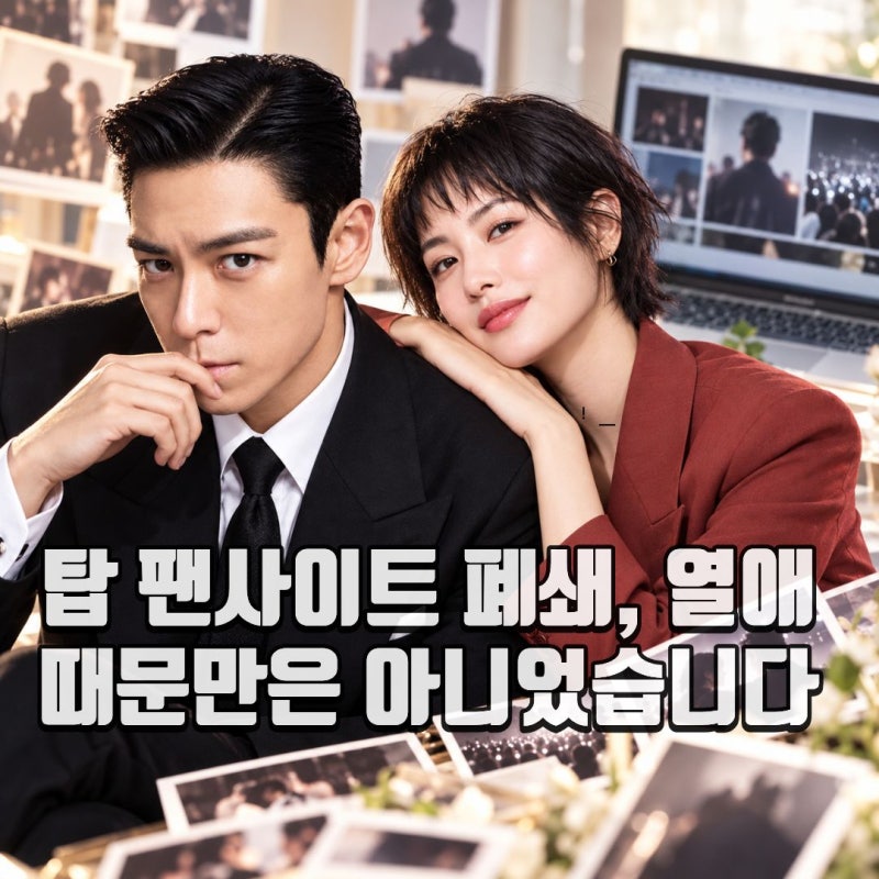 나나 탑 열애 인정 뒤 20년 팬사이트 폐쇄, 무슨 일