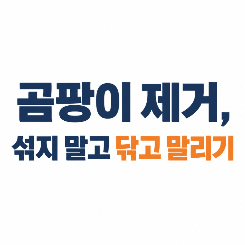곰팡이 제거, 락스에 식초 섞으면 안 되는 이유와 공식 순서