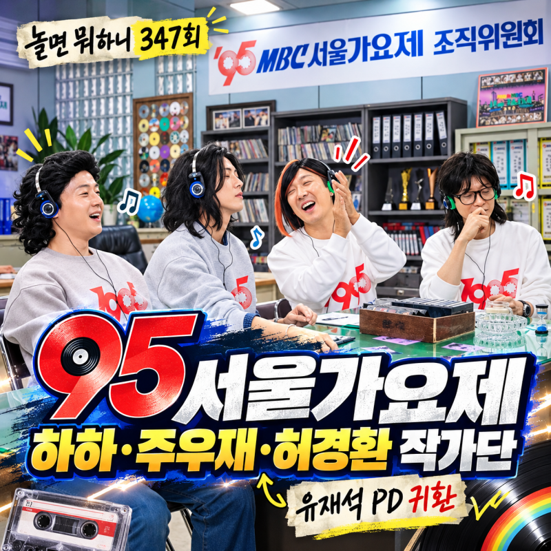 놀면 뭐하니 347회｜유재석 PD의 귀환! '95 MBC 서울가요제' 시작, 90년대 명곡과 참가자 정체 총....