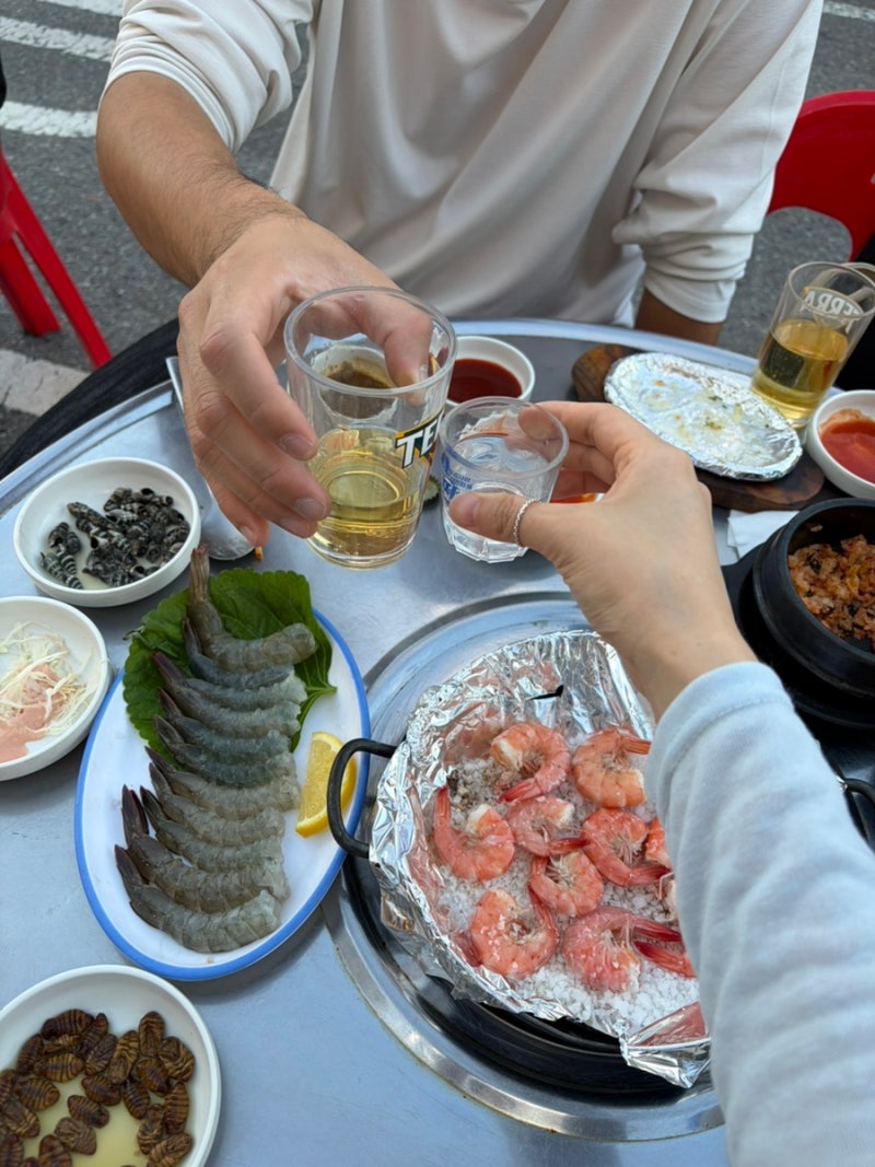 대구 칠성시장 야장 술집 청하민물장어 생새우회 맛집 주말 웨이팅 후기