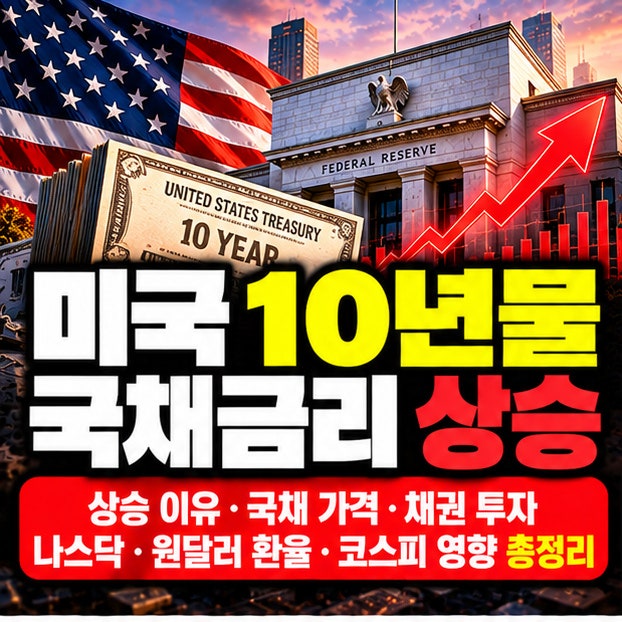 미국 10년물 국채금리 상승 이유 국채 가격 채권 투자 나스닥 원달러 환율 전망 총정리