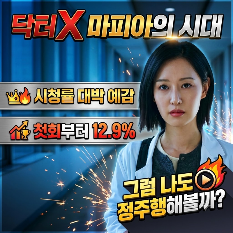 닥터X 마피아의 시대, 시청률 대박 예감 첫회부터 12.9% 그럼 나도 정주행해볼까