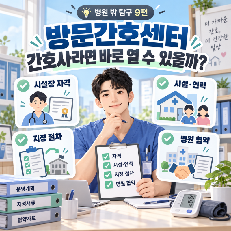 #9 방문간호센터 개설 조건 정리｜시설장 자격·인력·사무실·지정 절차