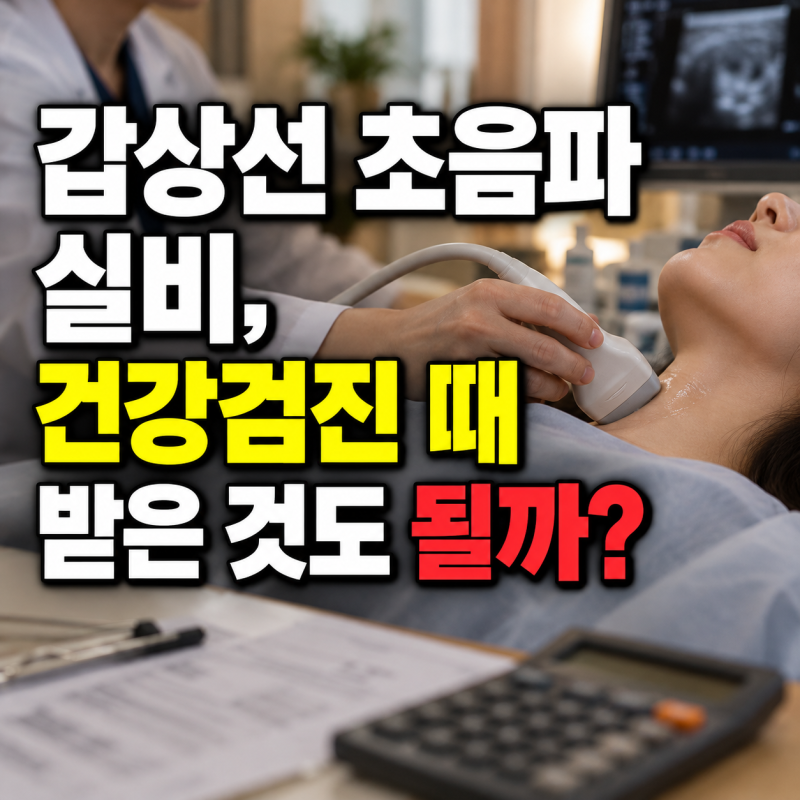 갑상선 초음파 실비, 건강검진 때 받은 것도 될까?