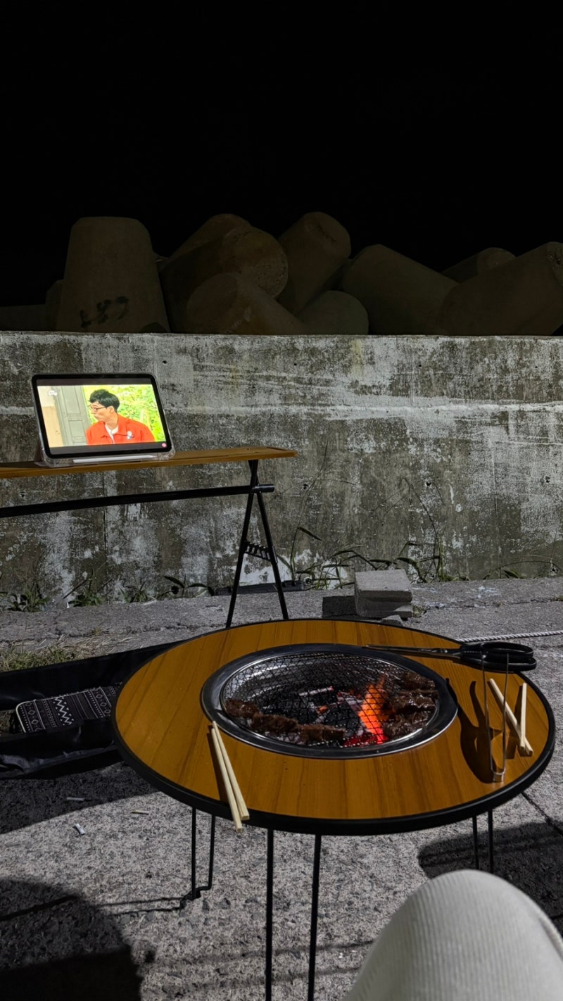 부산 차박 캠핑 노지 문동방파제, 문중방파제 주말 후기 +시크릿 자리 꿀팁
