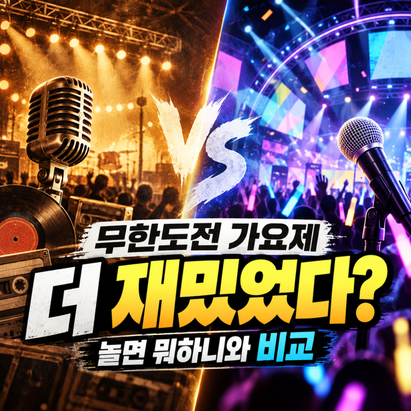 무한도전 가요제가 더 재밌었다? 놀면 뭐하니와 비교하면 보이는 차이
