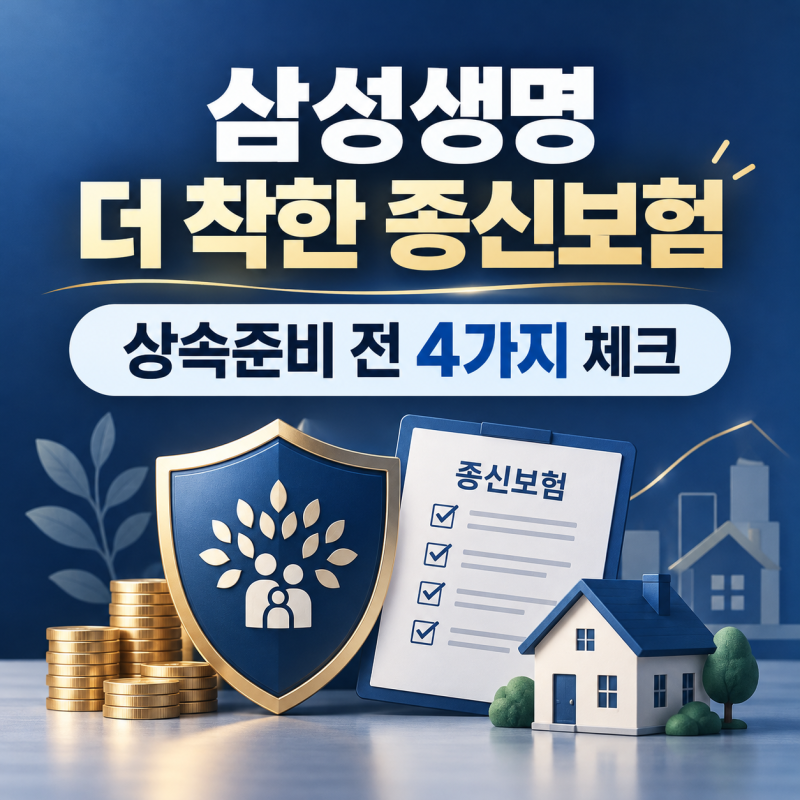 삼성생명 더 착한 종신보험, 상속 전 확인할 4가지