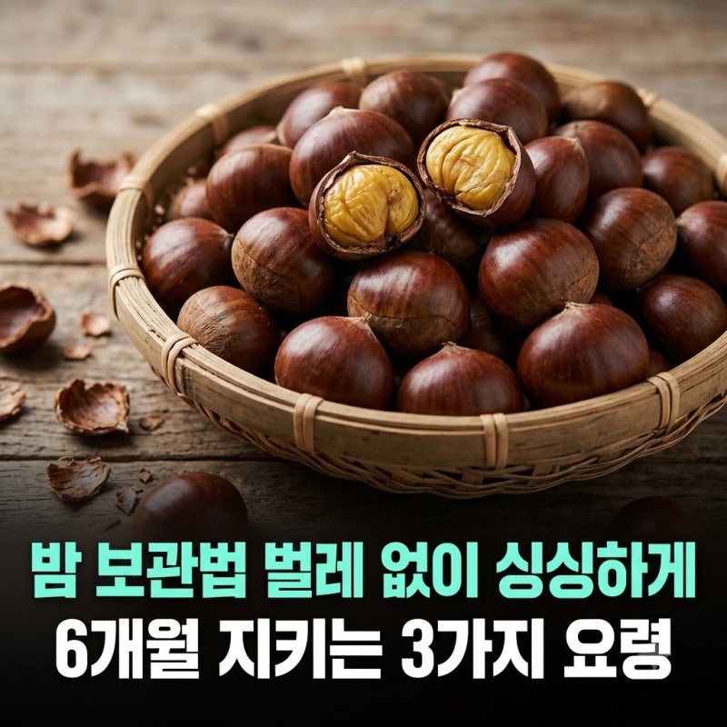 밤 보관법 벌레 없이 싱싱하게 6개월 지키는 3가지 요령