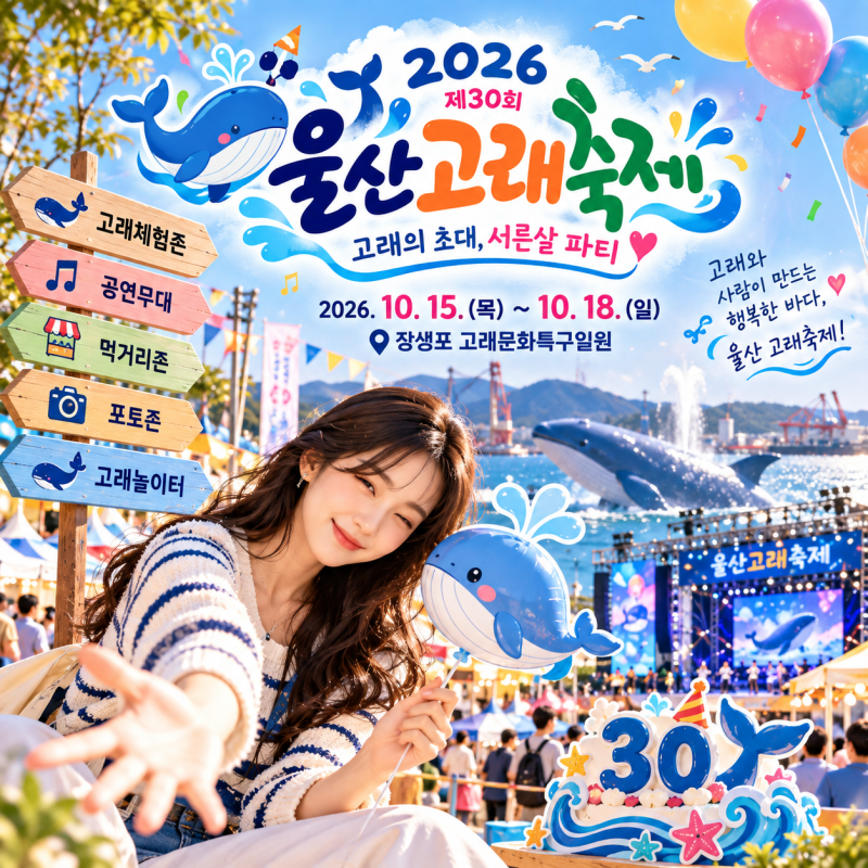 2026 울산고래축제 라인업 일정 장생포 셔틀버스 불꽃쇼 총정리