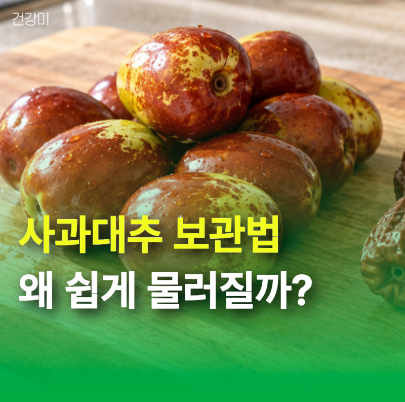 사과대추 보관법 “씻어서 냉장고에 넣었는데” 왜 쉽게 물러질까?
